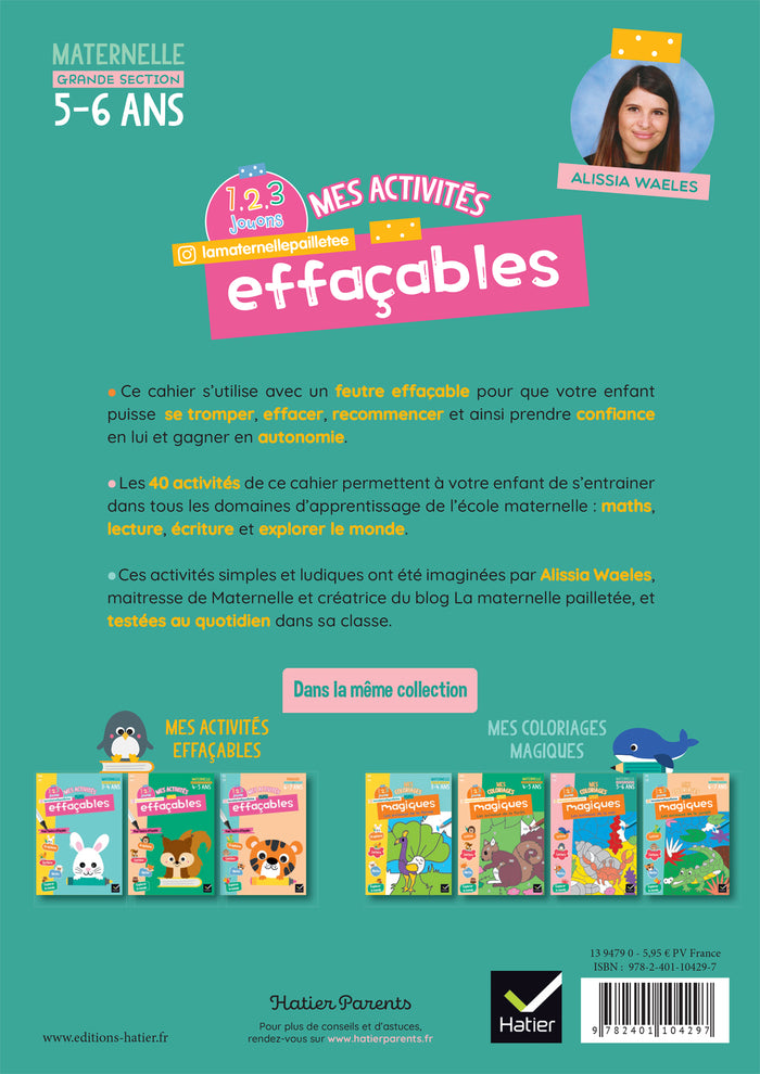 Mes activités effaçables Grande Section