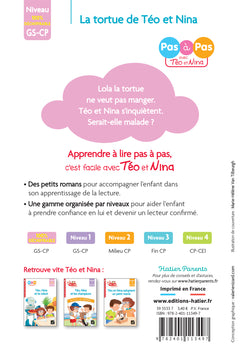 Téo et Nina - premières lectures 100% déchiffrable - La tortue de Téo et Nina