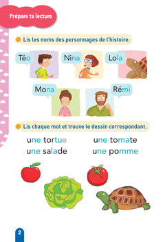 Téo et Nina - premières lectures 100% déchiffrable - La tortue de Téo et Nina