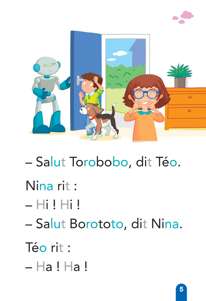 Téo et Nina et le robot