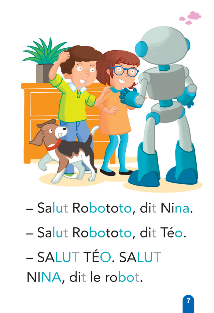 Téo et Nina et le robot