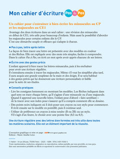 Mon cahier d'écriture minuscules et majuscules - Refonte 2025