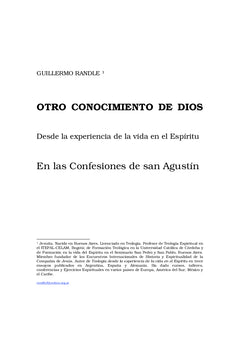 Otro conocimiento de Dios