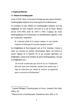 Les techniques autobiographiques dans Les Mots et Quoi? L'éternité!