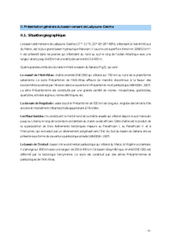 Hydrogéologie des différents aquifères du bassin Laâyoune-Dakhla Maroc