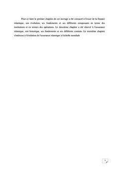 Finance et Assurance Islamique