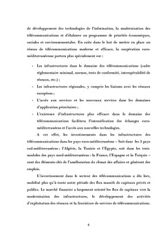 Les Investissements dans les NTIC aux Pays Euro-méditerranéens
