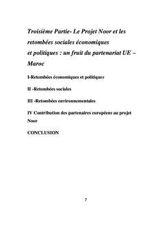 Le projet Noor: un modéle de partenariat UE-Maroc