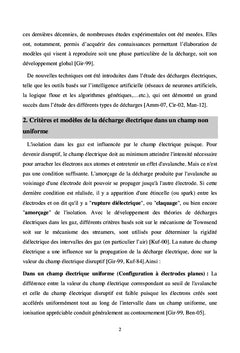 Prédiction des étapes de la décharge électrique dans l'air