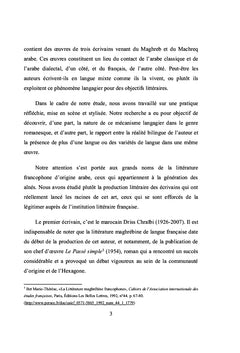 Le Contact Des Langues en Littérature