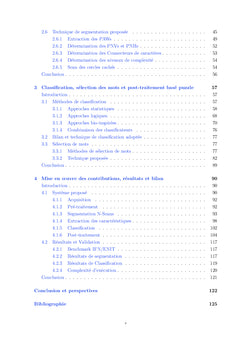Technique basee puzzle pour la reconnaissance du texte arabe manuscrit