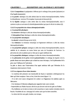 Matériaux Dentaires: Description, Usure et Fatigue