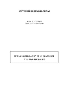 Modélisation et Commande d'un Hacheur Série