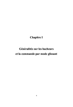 Modélisation et Commande d'un Hacheur Série