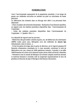 Automatisation de la fabrication de la provende avec un logiciel