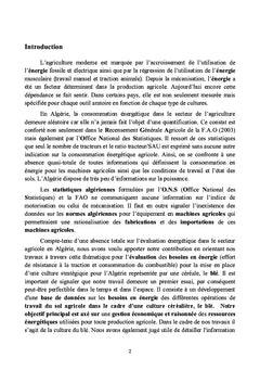 Besoins energetiques dans le Travail du Sol