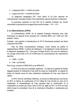 Besoins energetiques dans le Travail du Sol