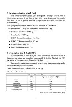 Besoins energetiques dans le Travail du Sol
