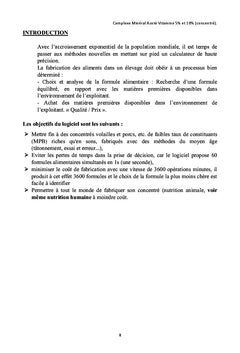 Concentre 5% et 10%, son automatisation (logiciel) pour la provende