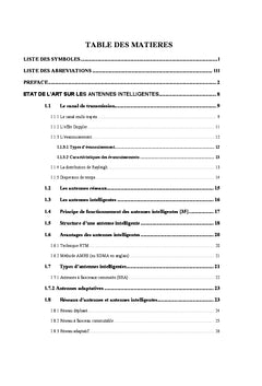 Techniques d'optimisation des réseaux d'antennes intelligentes