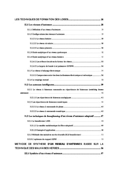 Techniques d'optimisation des réseaux d'antennes intelligentes