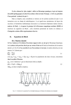 Effets non lineaires dans l'Interaction Spin 1 - Champ Oscillant