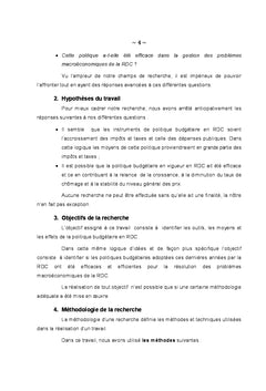 Politique budgétaire en RDC