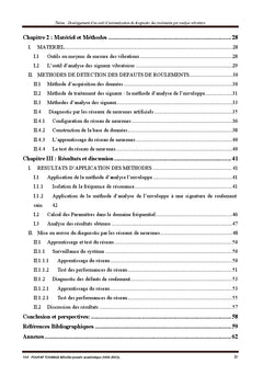Automatisation du diagnostic des roulements par analyse vibratoire