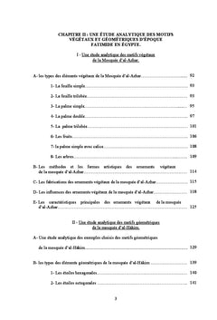 L'ornement architectural d'époque fatimide en Egypte