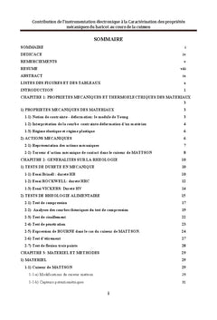Evaluation des Proprietes Mecaniques du Haricot au Cours de la Cuisson