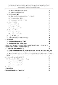 Evaluation des Proprietes Mecaniques du Haricot au Cours de la Cuisson