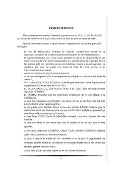 Application à l'évaluation de la couleur et de la texture au cours de la maturation de la banane