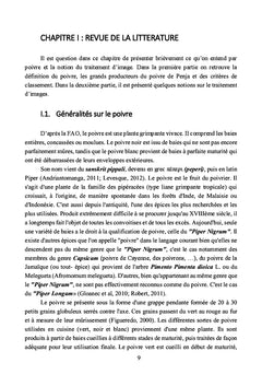 Évaluation des caractéristiques morphologiques du poivre de Penja au Cameroun