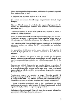 Les Sequences figees en arabe