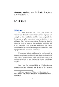 La Responsabilite Medicale: La Reparation