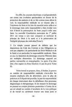 La Responsabilite Medicale: La Reparation