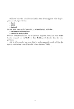 Prévision des prix de vente des produits agricoles