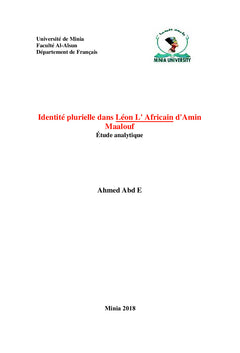 Identité plurielle dans Léon l'Africain d'Amin Maalouf