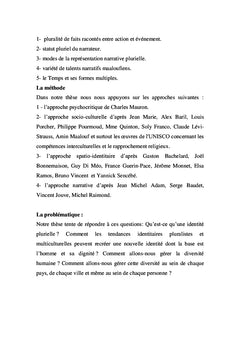 Identité plurielle dans Léon l'Africain d'Amin Maalouf