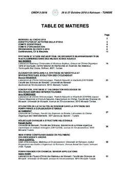 Le Deuxième Colloque Maghrébin sur la Chimie Hétérocyclique