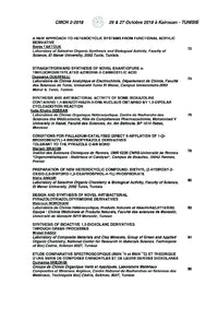 Le Deuxième Colloque Maghrébin sur la Chimie Hétérocyclique