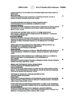 Le Deuxième Colloque Maghrébin sur la Chimie Hétérocyclique