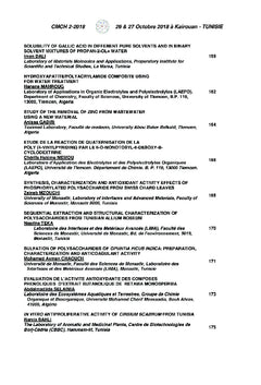 Le Deuxième Colloque Maghrébin sur la Chimie Hétérocyclique