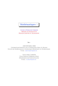 Mathématiques 1