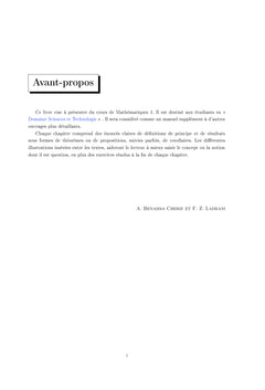 Mathématiques 1