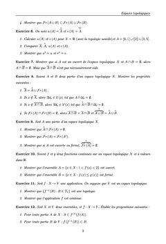 Exercices corrigés en topologie