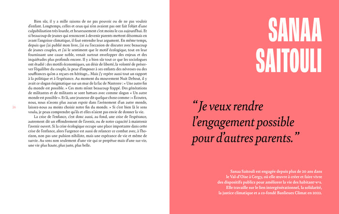 Le monde de la parentalité face à l'urgence écologique