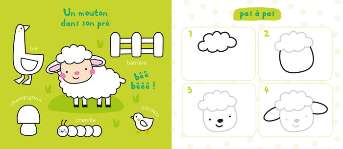 Mon ardoise magique pour dessiner pas à pas les animaux