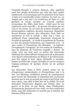 Les conséquences économiques de la paix