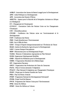 Savoirs locaux et changements climatiques au Nord-Cameroun